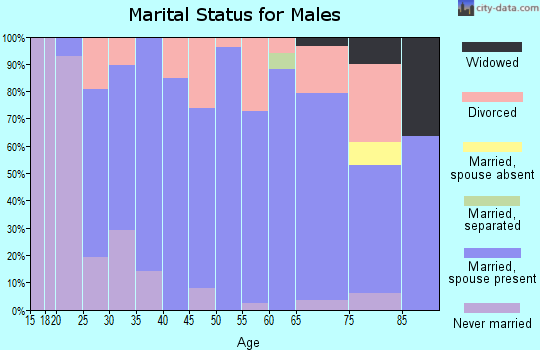 Zip code 50456 marital status for males
