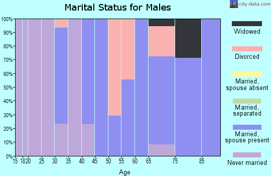 Zip code 50477 marital status for males