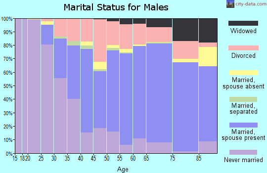 Zip code 50501 marital status for males