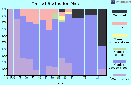 Zip code 50510 marital status for males