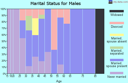 Zip code 50519 marital status for males
