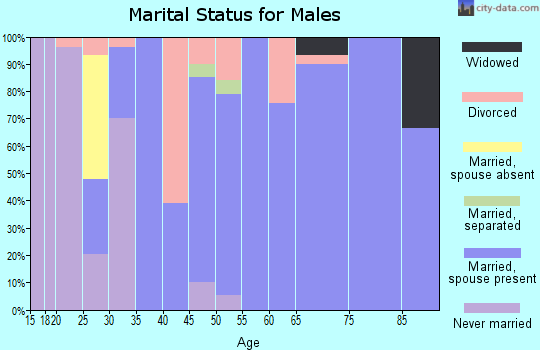Zip code 50523 marital status for males