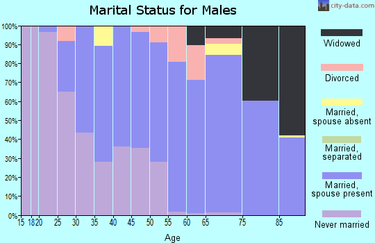 Zip code 50536 marital status for males