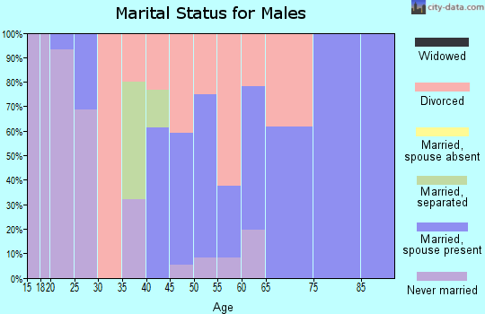 Zip code 50557 marital status for males