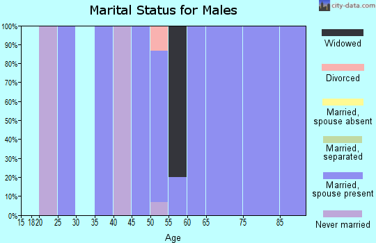 Zip code 50567 marital status for males