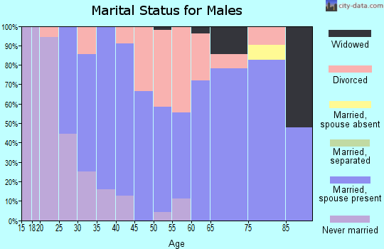 Zip code 50568 marital status for males
