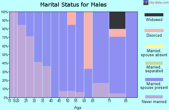 Zip code 50578 marital status for males
