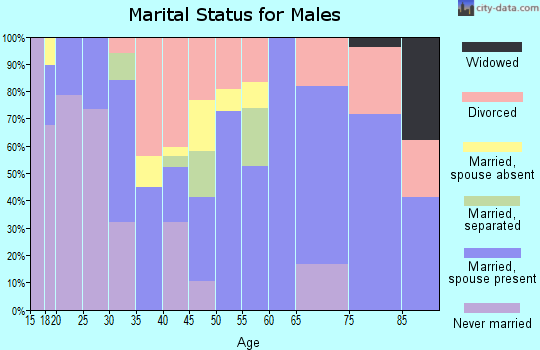 Zip code 50579 marital status for males