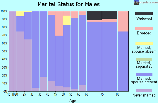 Zip code 50648 marital status for males