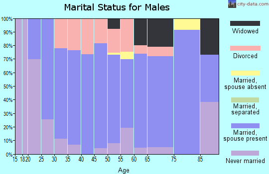 Zip code 50676 marital status for males