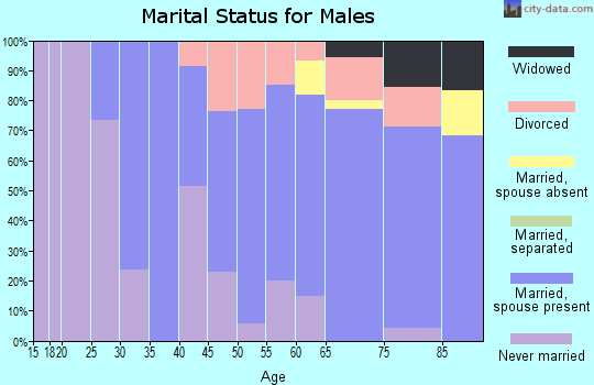 Zip code 51012 marital status for males