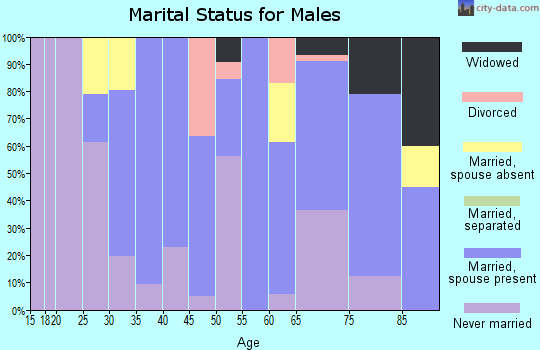 Zip code 51016 marital status for males