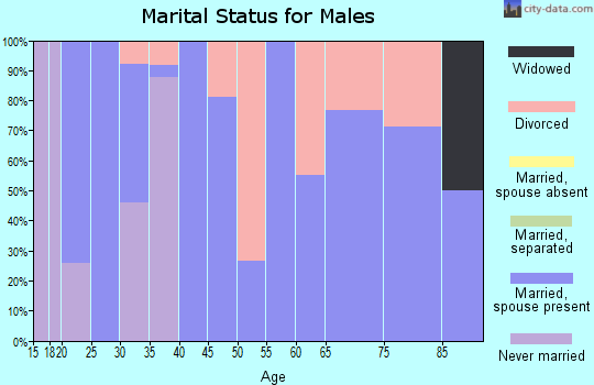 Zip code 51018 marital status for males