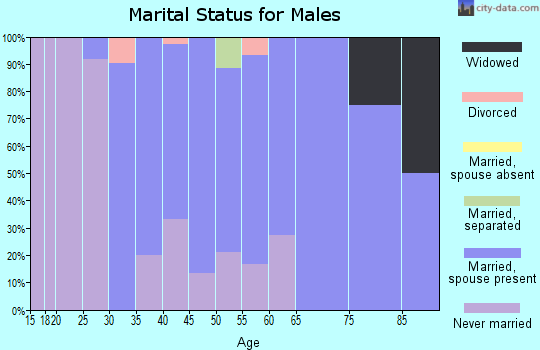 Zip code 51022 marital status for males