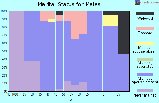 Zip code 51024 marital status for males