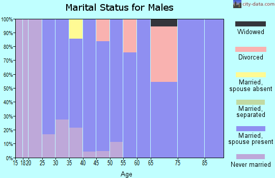 Zip code 51026 marital status for males
