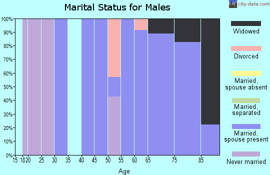 Zip code 51037 marital status for males
