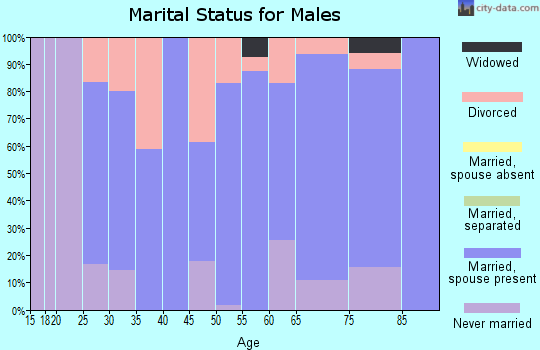 Zip code 51038 marital status for males