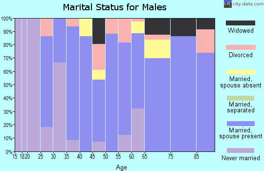 Zip code 51046 marital status for males