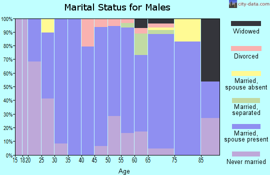 Zip code 51050 marital status for males