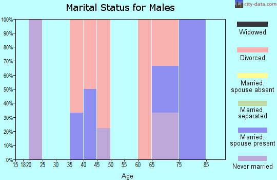 Zip code 51051 marital status for males