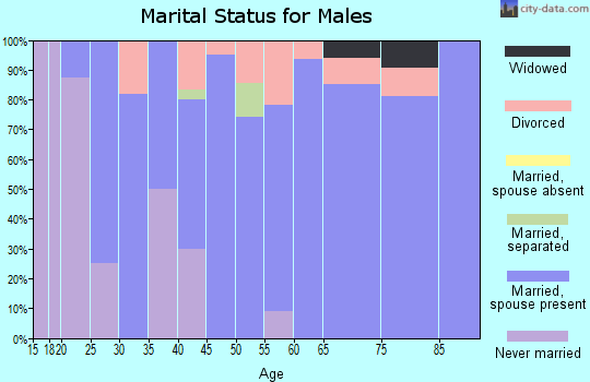 Zip code 51053 marital status for males