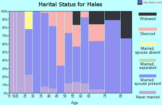 Zip code 51058 marital status for males
