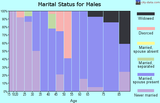Zip code 51237 marital status for males