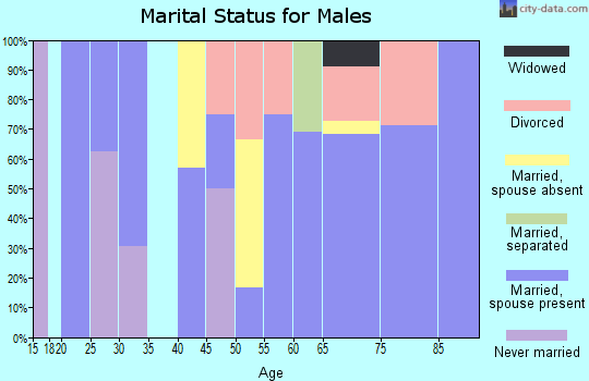 Zip code 51441 marital status for males