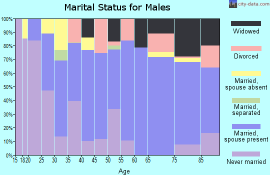 Zip code 51442 marital status for males