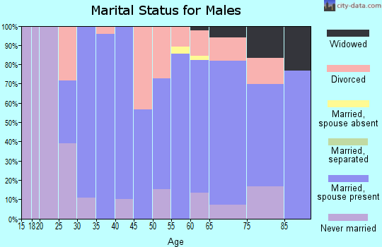 Zip code 51450 marital status for males