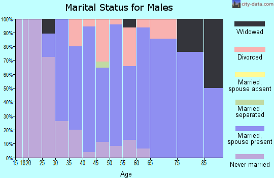 Zip code 51454 marital status for males