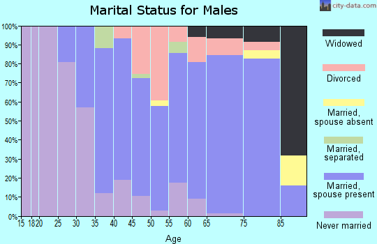 Zip code 51521 marital status for males