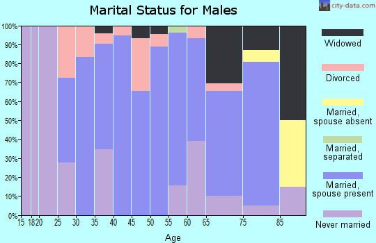 Zip code 51529 marital status for males