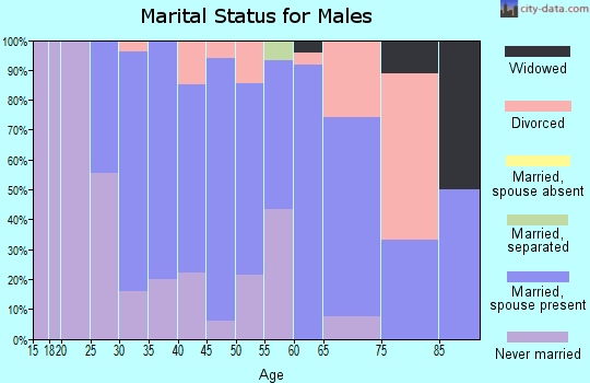 Zip code 51532 marital status for males