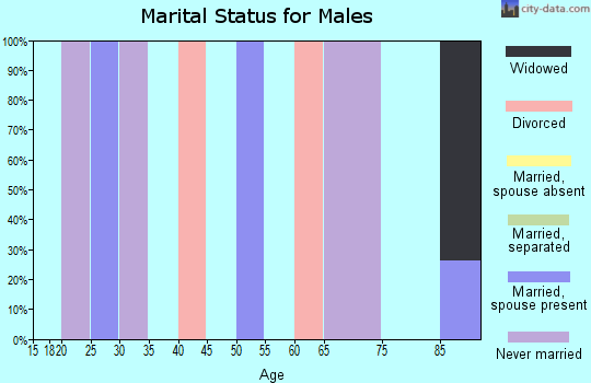Zip code 51554 marital status for males