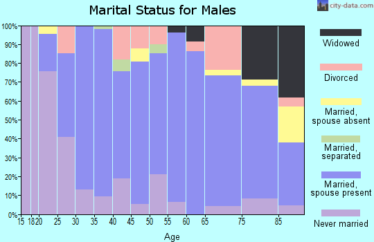 Zip code 51555 marital status for males