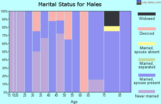 Zip code 51562 marital status for males