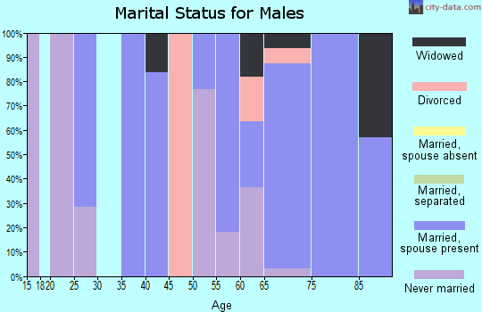 Zip code 51572 marital status for males