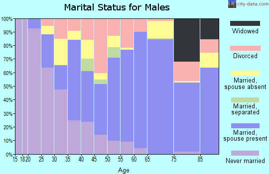 Zip code 51632 marital status for males