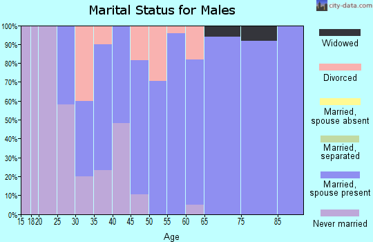 Zip code 51639 marital status for males
