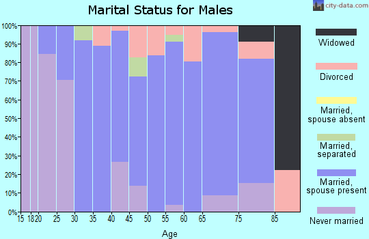 Zip code 52049 marital status for males