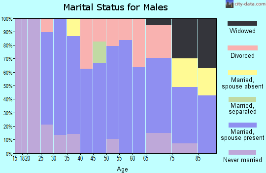 Zip code 52208 marital status for males