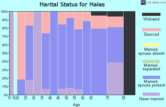 Zip code 52222 marital status for males