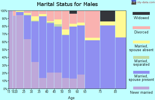 Zip code 52241 marital status for males