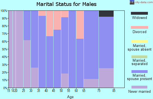 Zip code 52251 marital status for males