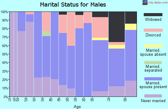 Zip code 52310 marital status for males
