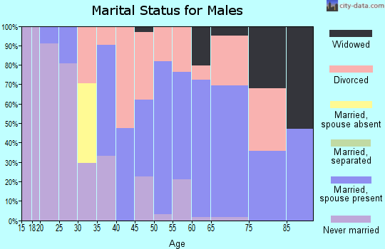 Zip code 52639 marital status for males