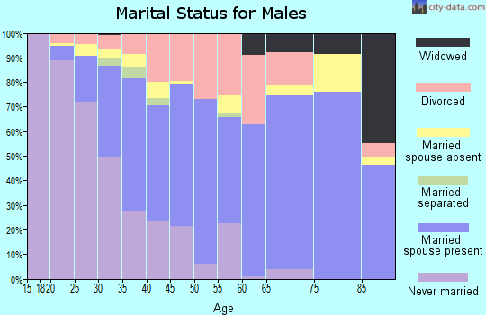 Zip code 52641 marital status for males