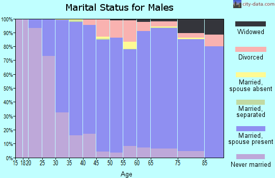 Zip code 53217 marital status for males